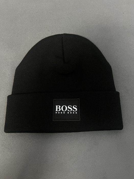 Чоловіча чорна шапка біні Calvin Klein / BOSS / CK