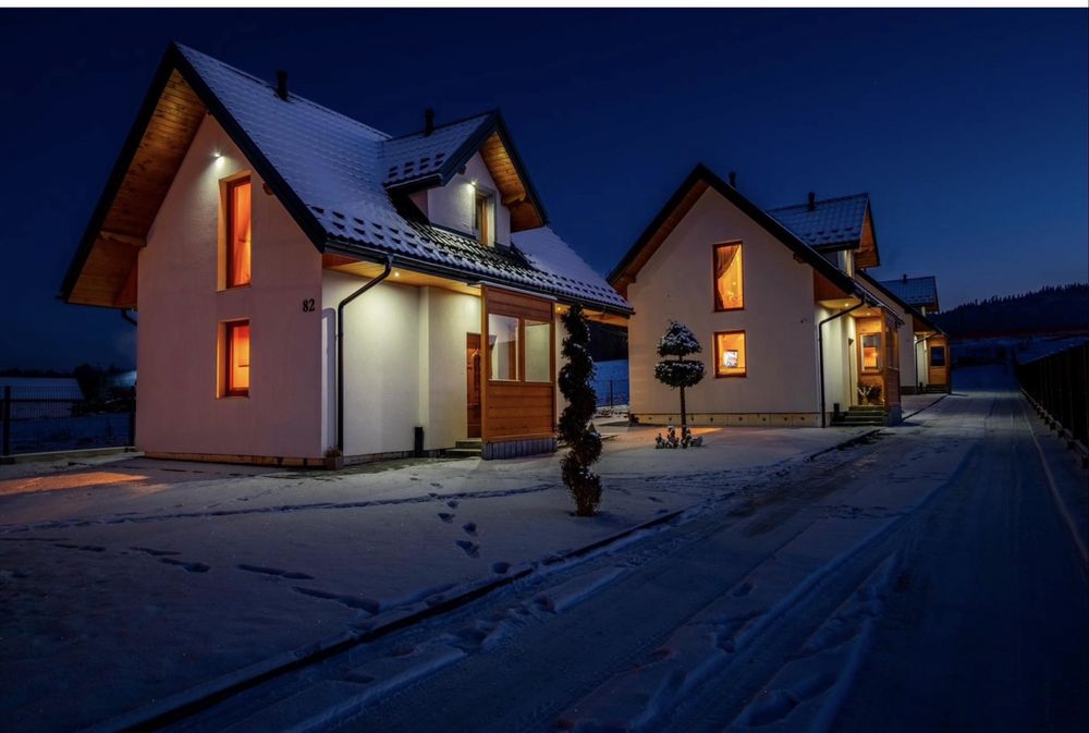 Domki nad jeziorem Czorsztyńskim, Domki w górach na zimę