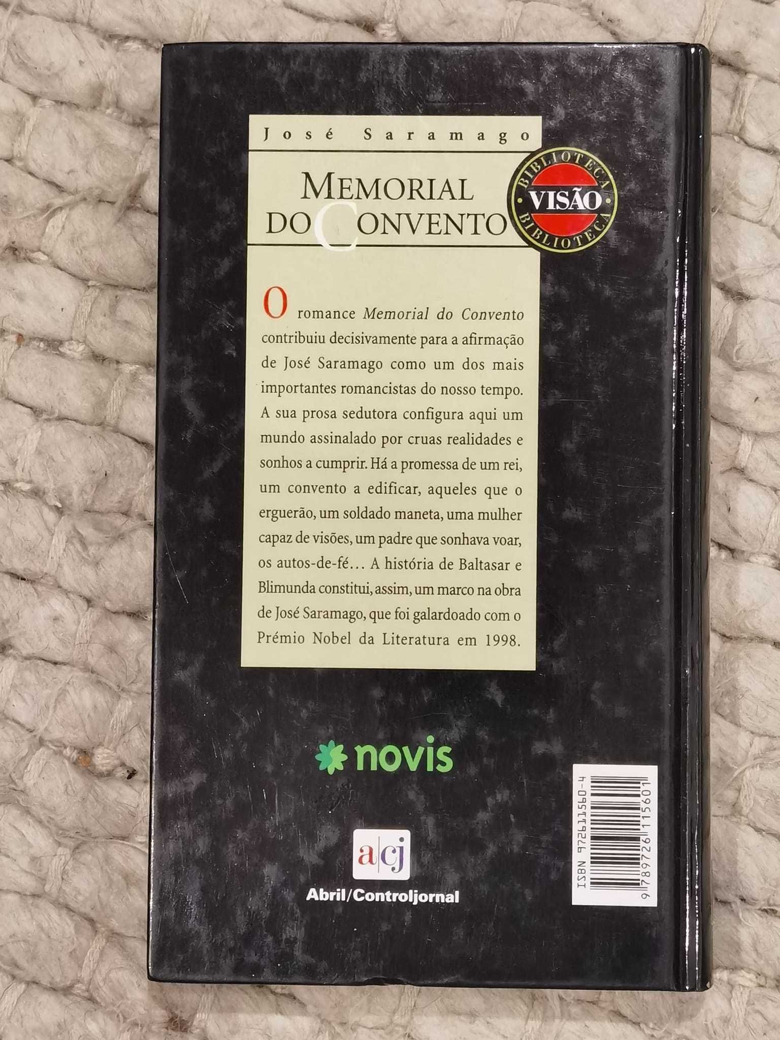 Livro "Memorial do Convento" de José Saramago