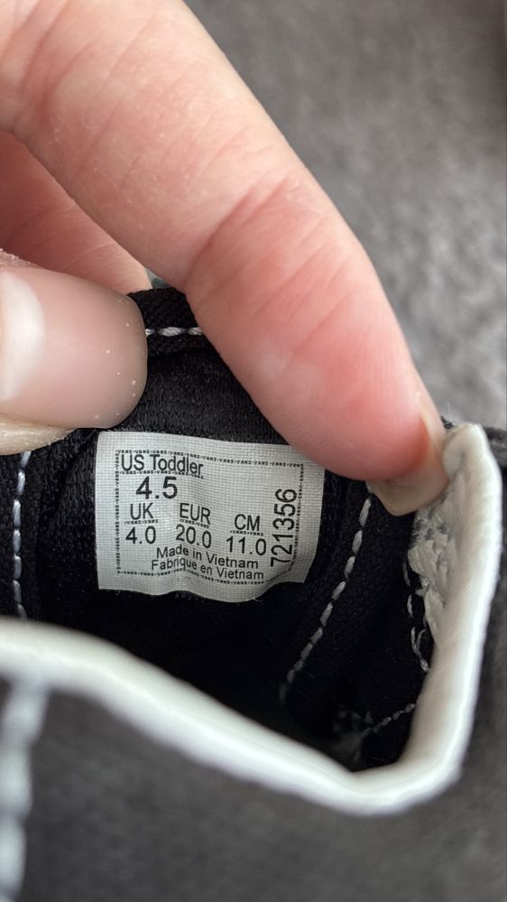 Кросівки дитячі Vans, кросівки ванс