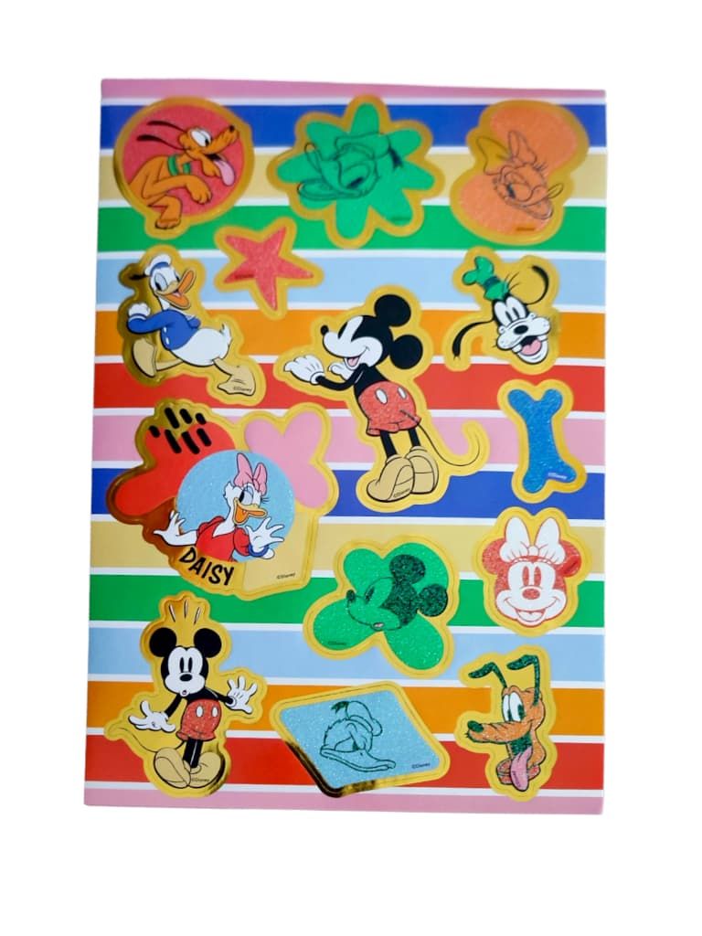 Naklejki dla dzieci 6 arkuszy książeczka Myszka Mickey 82szt