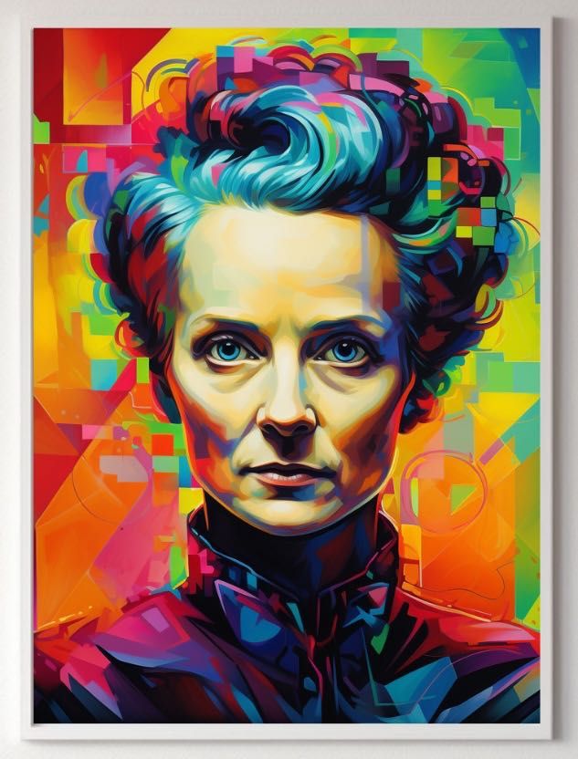 Piękne Umysły - Skłodowska - Curie plakat A2 (42x59,4cm)