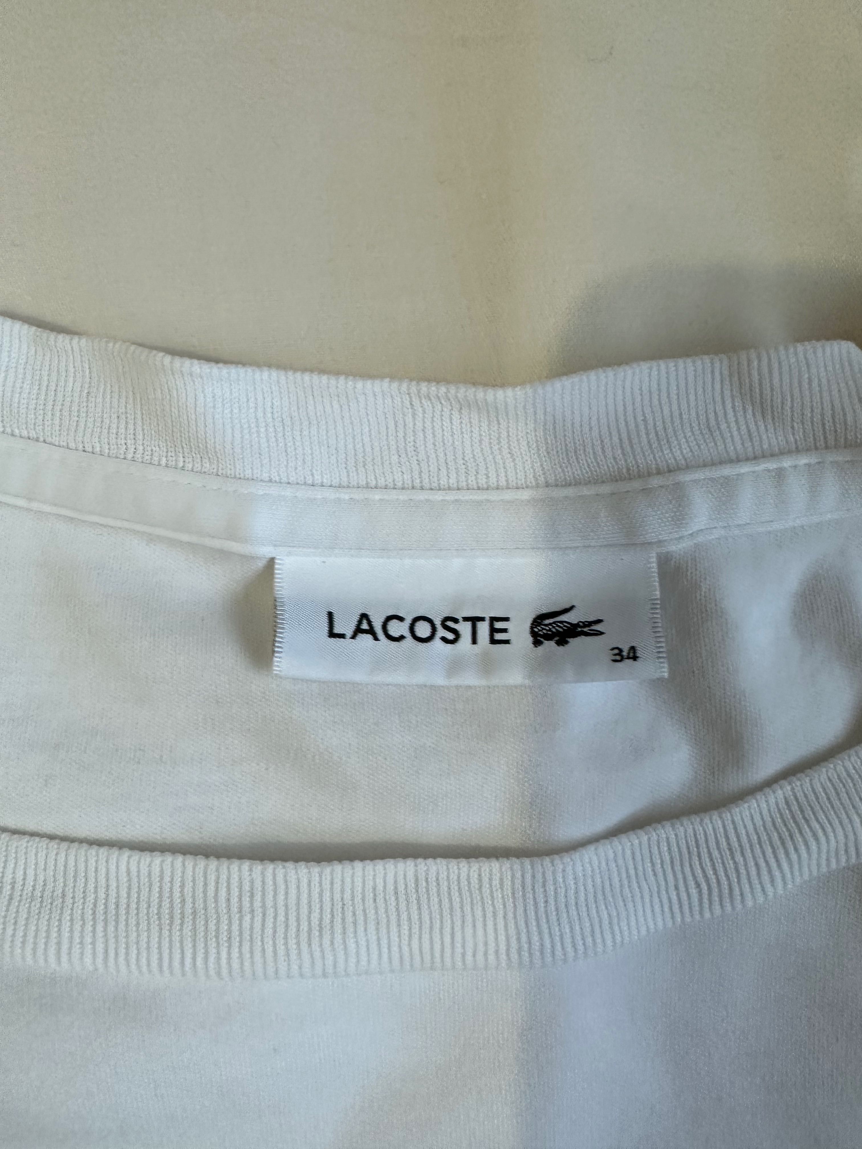 Оригінальна футболка Lacoste, жіноча,  розмір 34.