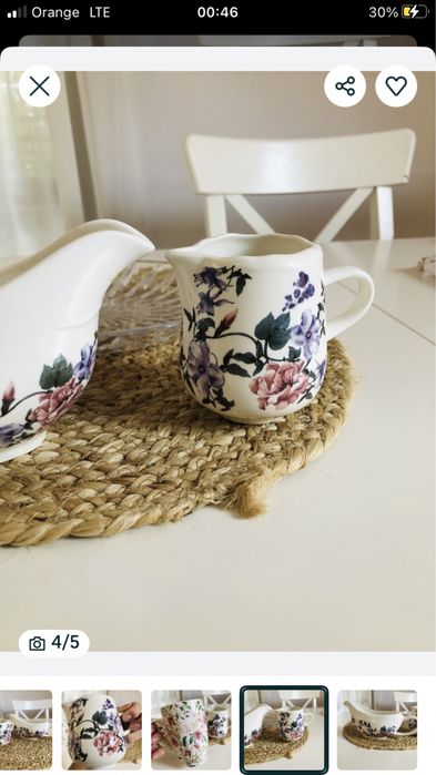 Zestaw/ Półmisek, sosjerka mlecznik