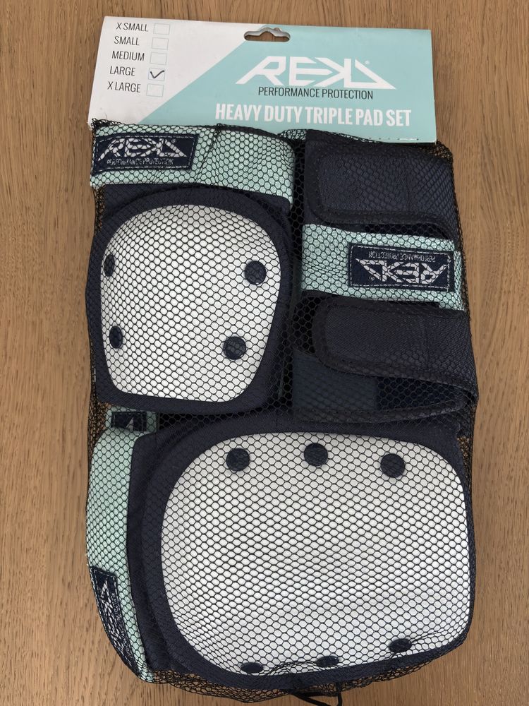 Ochraniacze REKD Heavy Duty Triple Pad Set miętowe L