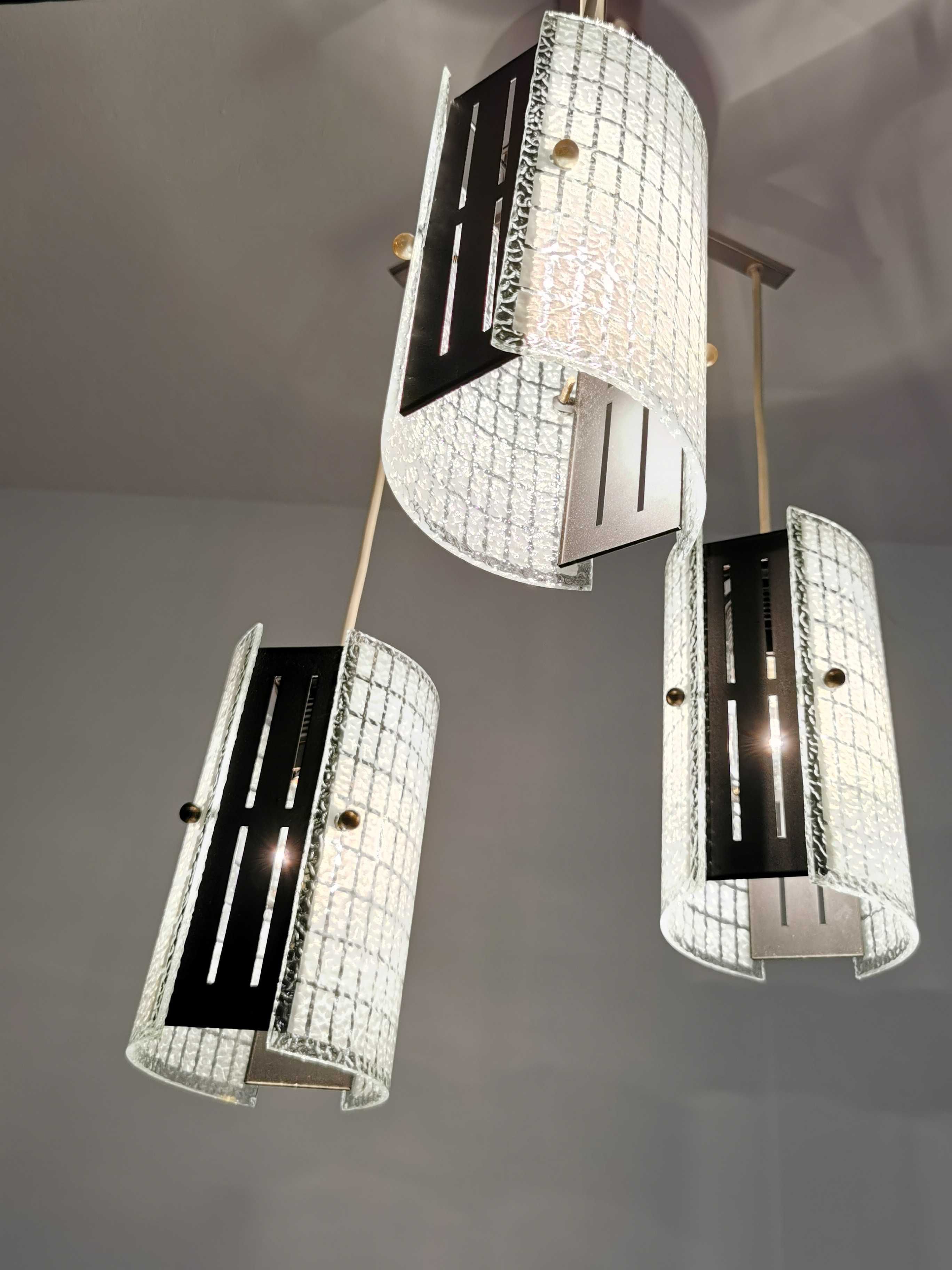 Lampa sufitowa w stylu MId Century, Niemcy '70, PRL Design, RETRO