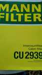 Filtr Mann-Filter CU 2939