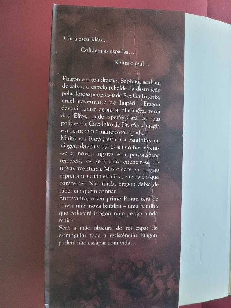 Eldest Saga Ciclo da Herança Livro 2 Christopher Paolini (Portes incl)