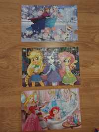 3 układanki puzzle Little Pony, Frozen, Princess 160