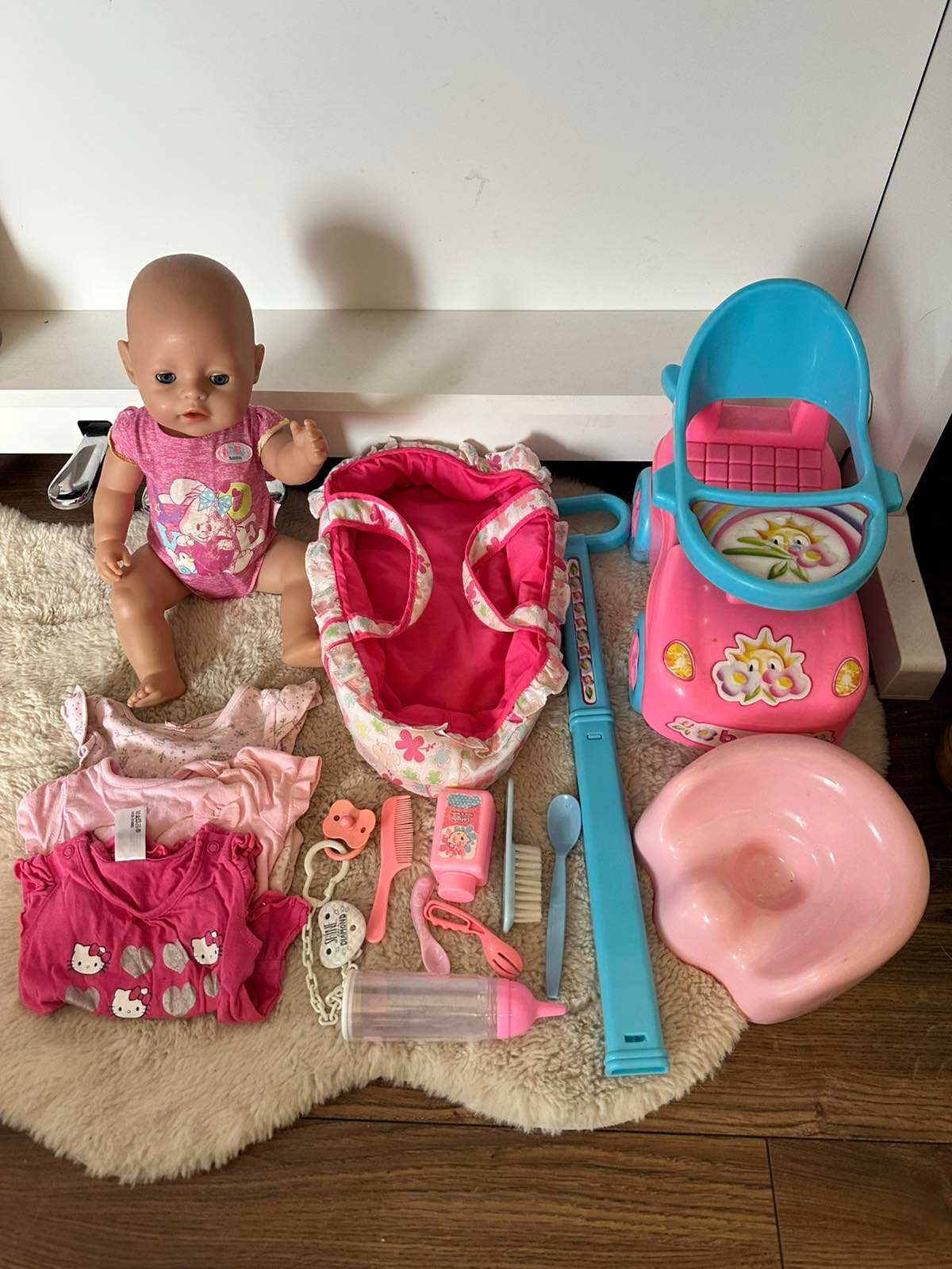 zestaw lalka baby born zapf creation autko chodzik