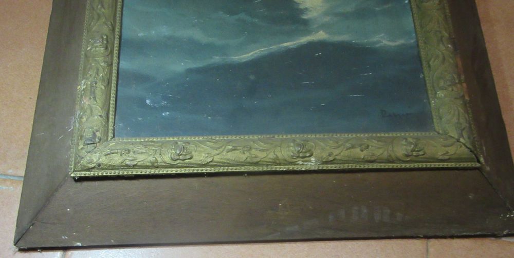 Tela muito antiga assinada a identificar