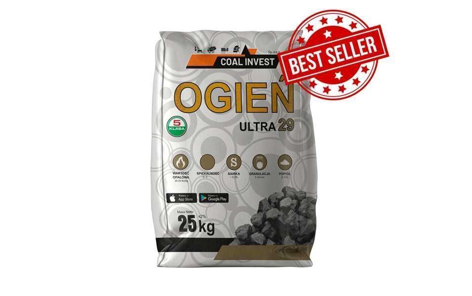 Groszek OGIEŃ ULTRA 26-29kj węgiel workowany