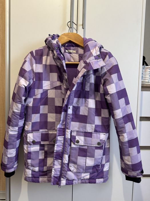 Куртка фіолетова зимова лижна жіноча