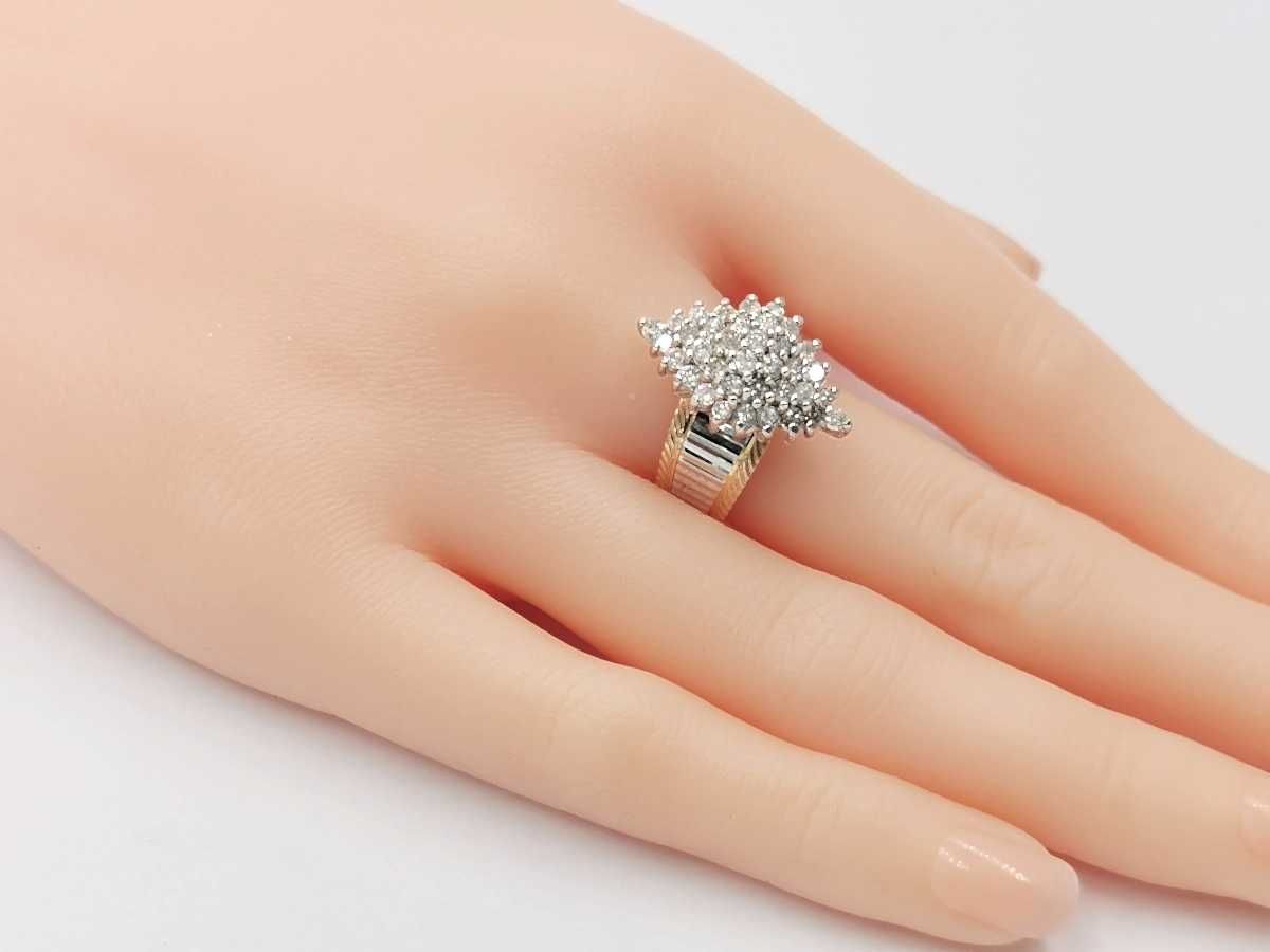 pierścionek złoto diamenty brylanty 1,08 ct 6,21 g certyfikat g841