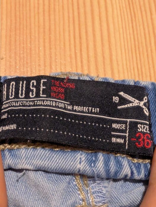 Damskie niebieskie jegginsy (joggers) House rozmiar S 36