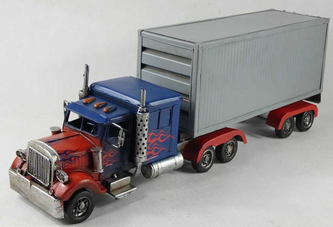 Metalowa CIĘŻARÓWKA TIR pojazd Kenworth USA 48 cm