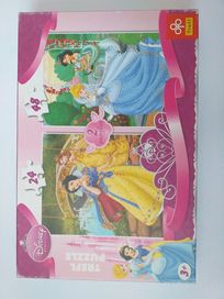 Puzzle 2w1 Księżniczki Disneya