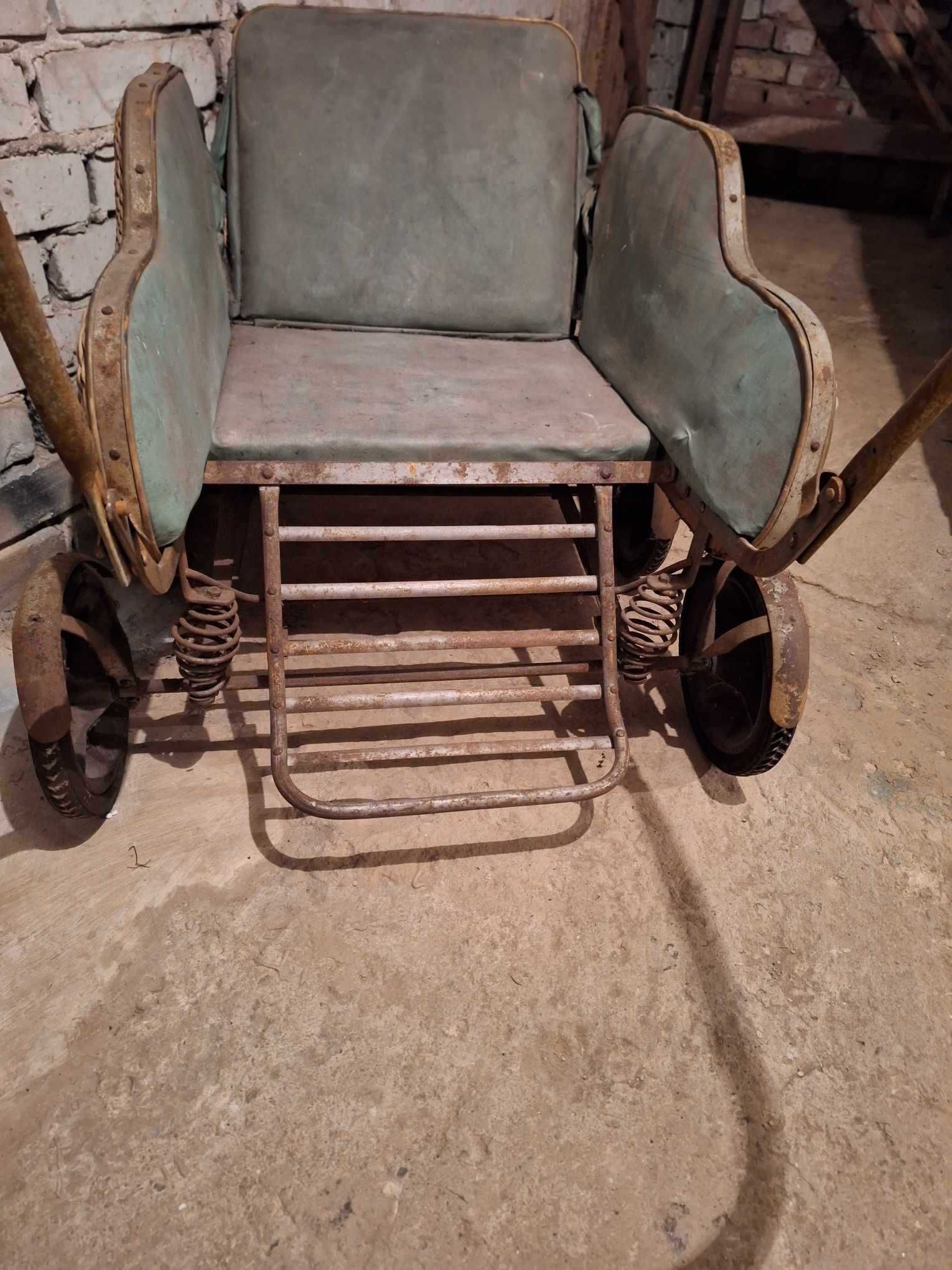 stary przed wojenny wózek, antyk