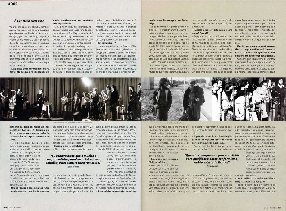José Afonso	- - -		Cais	- - - - -	Revista