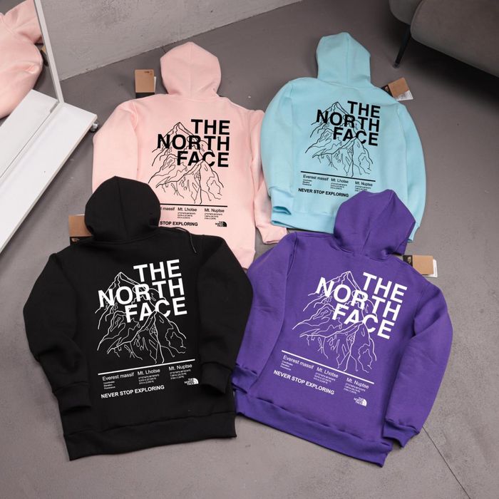 Худі The North Face Mountain Edition на ФЛІСІ | з графікою гір | S–XXL