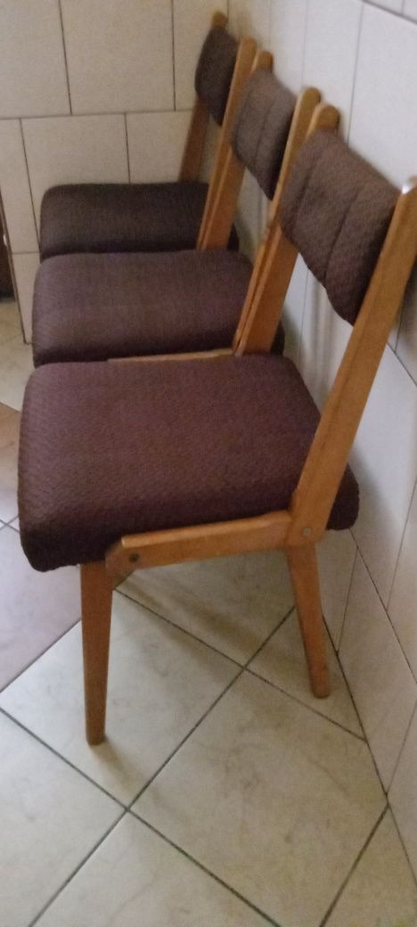 Krzesła styl retro vintage prl