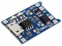Moduł ładowania akumulatorów Li-Ion-18650-TP4056-microUSB