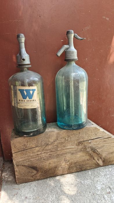 Butelki woda sodowa syfon 1L społem