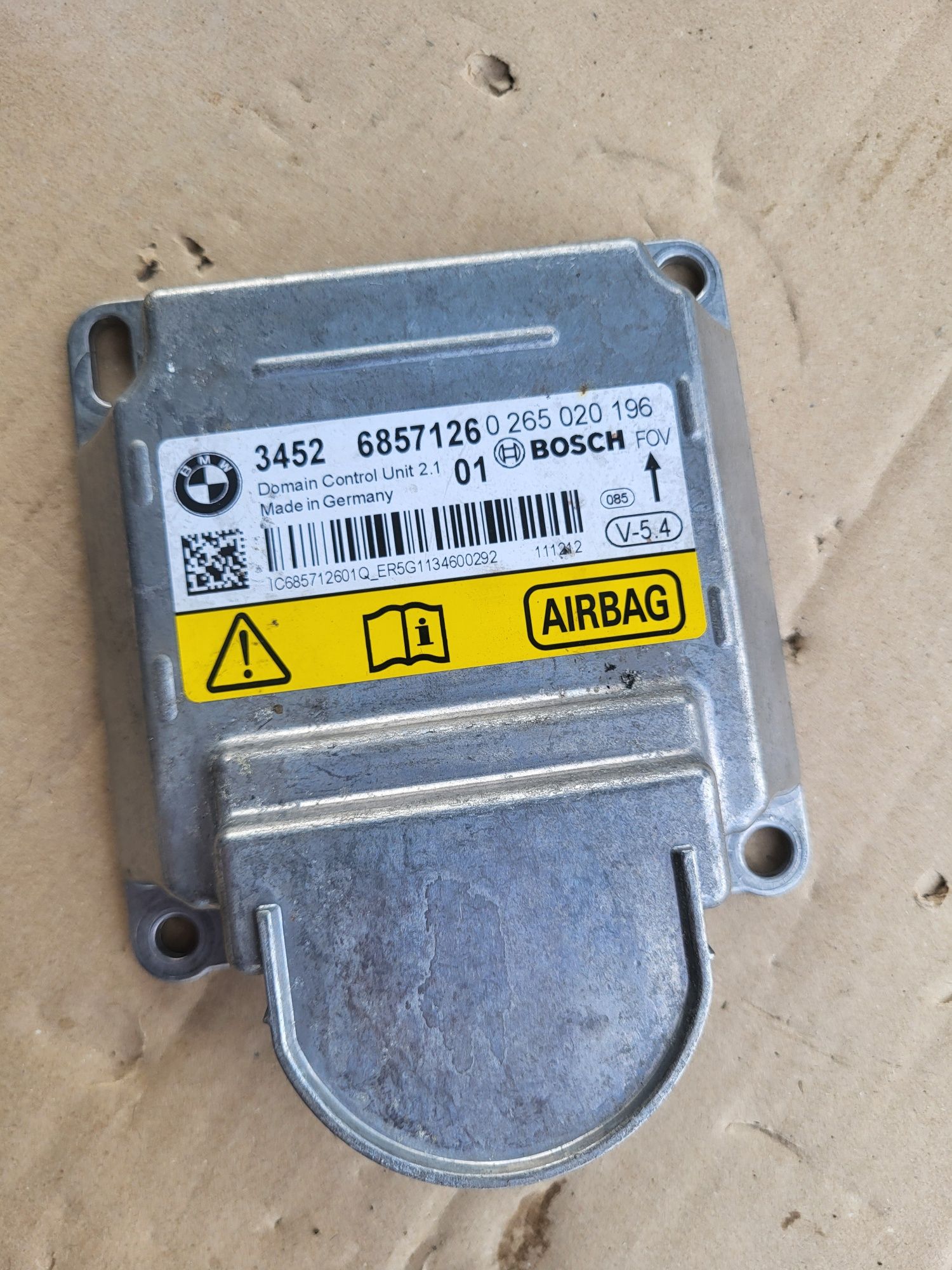 Moduł Icm Sensor Airbag bmw 5 m5 f10 f11 6 m6 f06 f12 f13