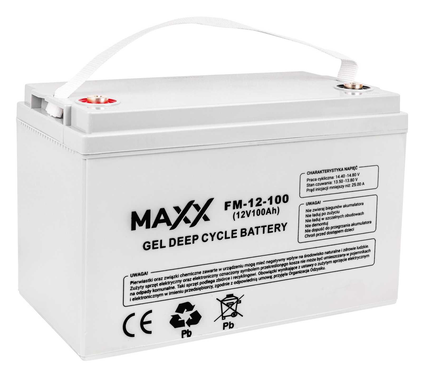 Гелевый аккумулятор DEEP CYCLE MAXX 100Ah 12V B0001