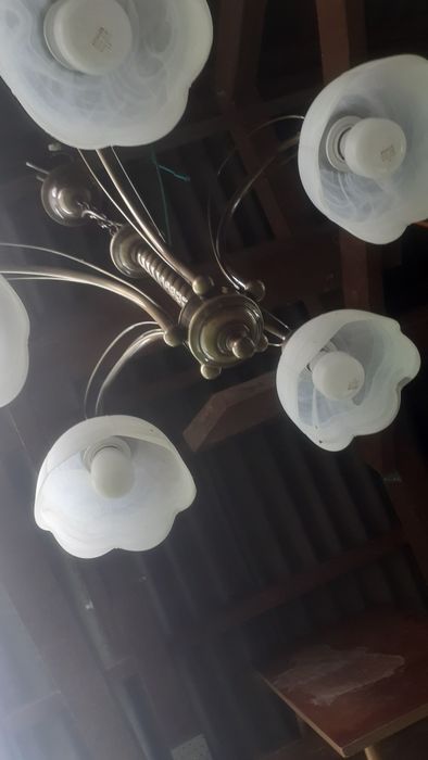 Żyrandol 5 ramion do salonu