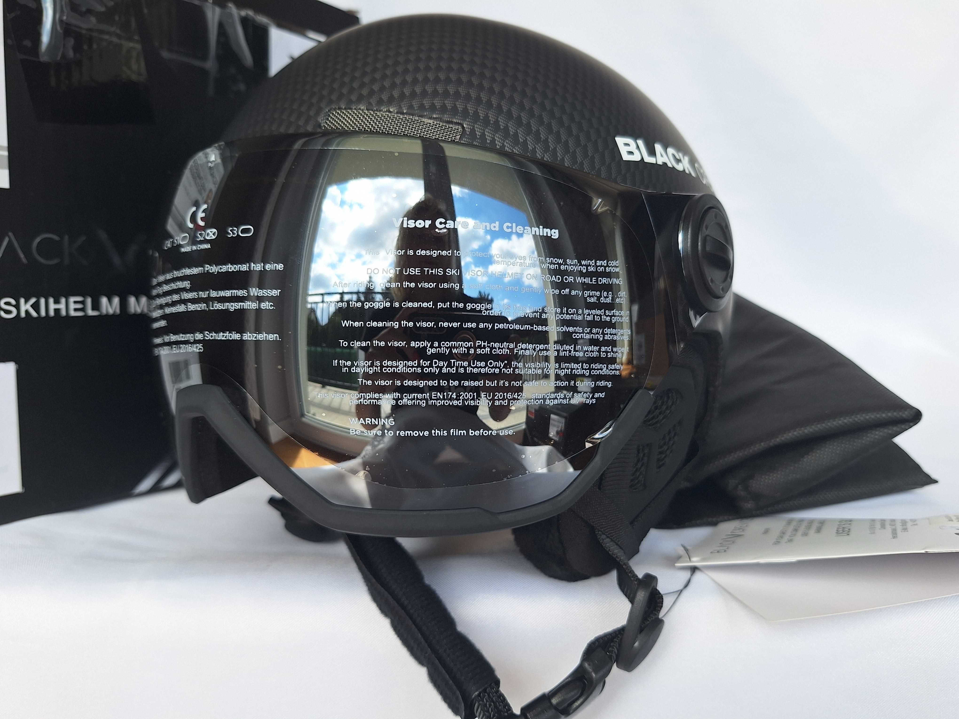 Kask narciarski Black Crevice Arlberg Carbon Black S 51-54cm