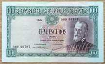 Nota 100$ 1954 Pedro Nunes Estado Bela