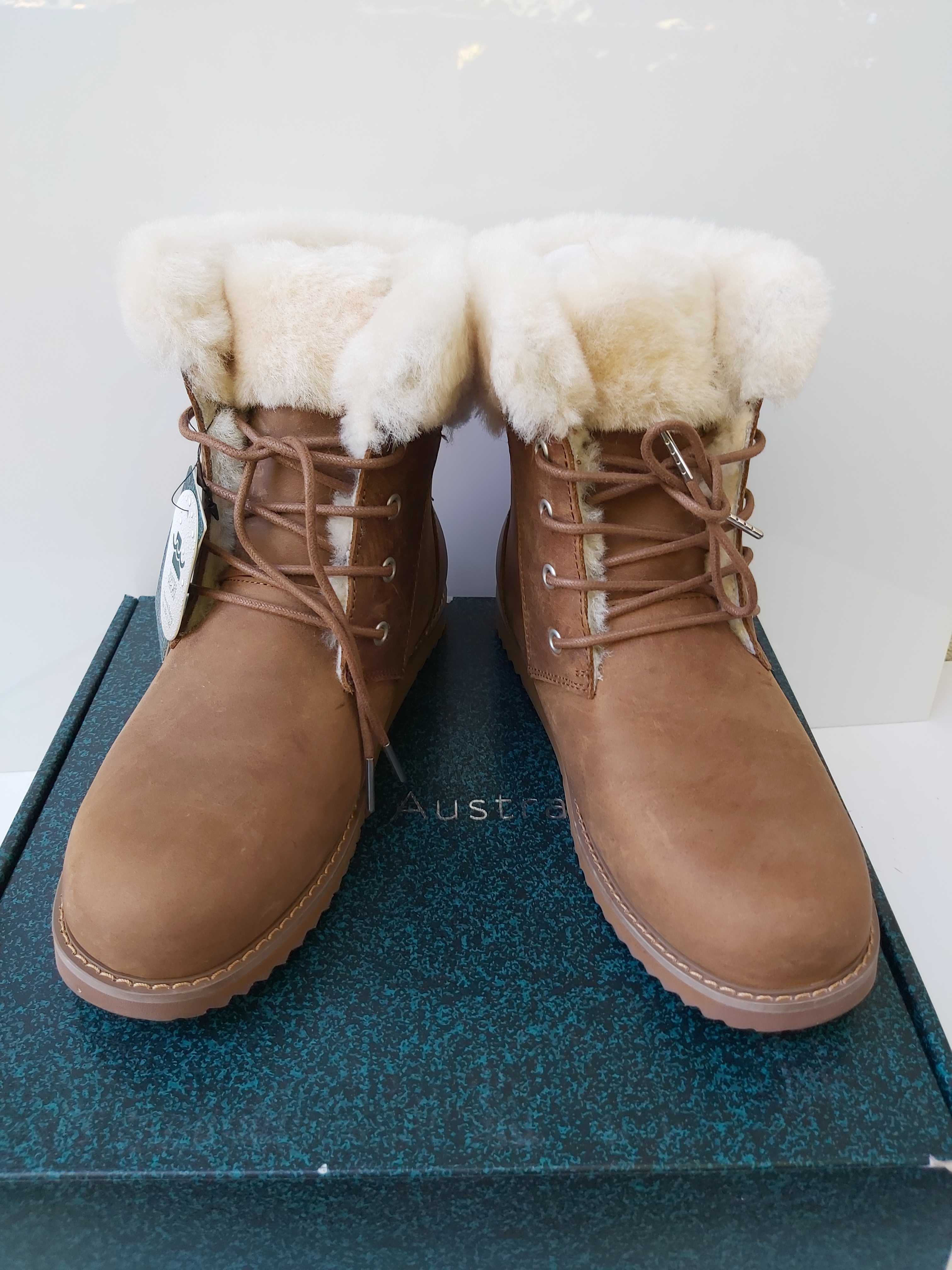NOWE śniegowce EMU AUSTRALIA shoreline leather botki kozaki rozmiar 39