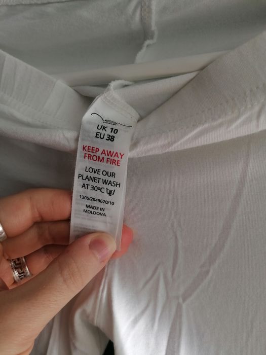 Legginsy 3/4 białe New Look