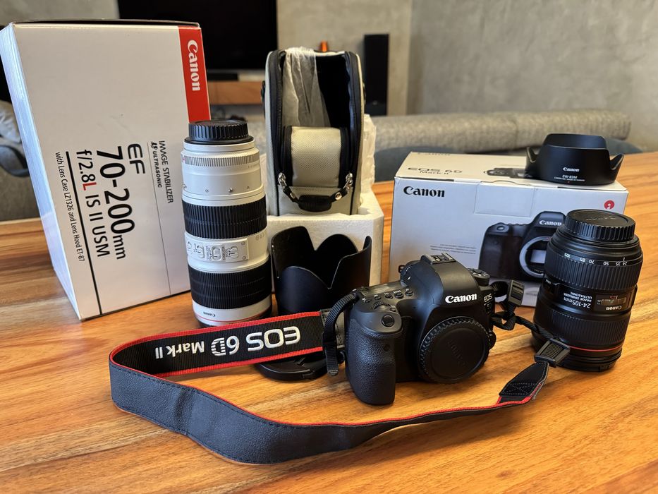 Kit canon 6D mark II com 2 lentes