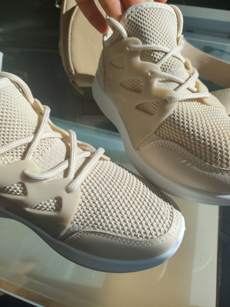 Nowe sneakersy Tk Maxx 39 beżowe fitness do biegania buty adidasy  25