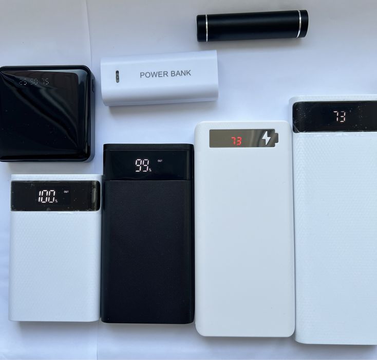 Powerbank 3500, 6500, 13000, 22000, корпуса до павербанків, акум 18650