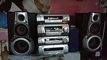 wieza TECHNICS cały komplet z pilotem radio RDS TPS kasety CD