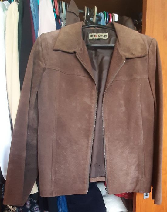 Casaco pele genuína