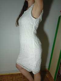 Biała sukienka koronkowa na poprawiny wieczór panieński C&A