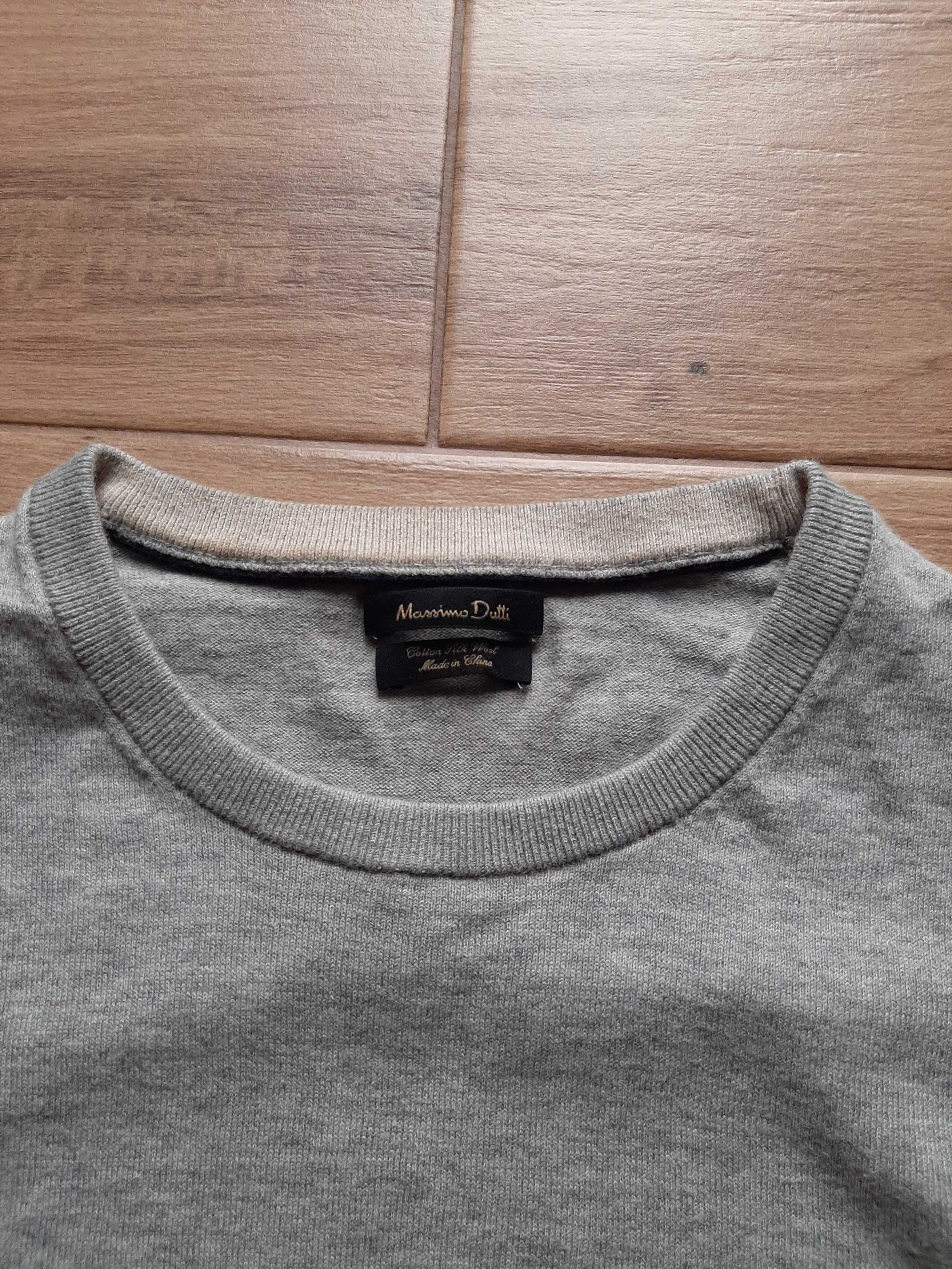 wiosenny sweter Massimo Dutti jedwab wełna