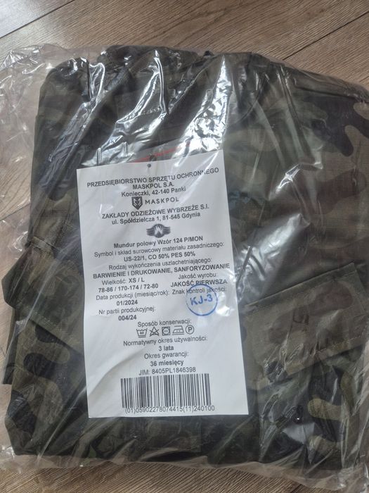 Mundur połowy całoroczny XS/L