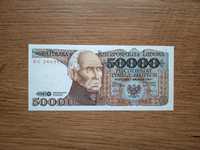 Banknot PRL 50000 zł 1989 AC st.1 UNC