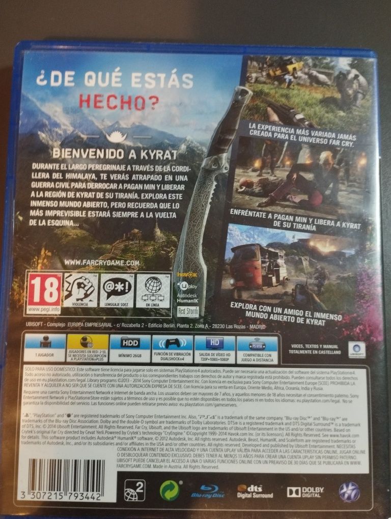 FarCry 4 PS4 (ótimo estado)