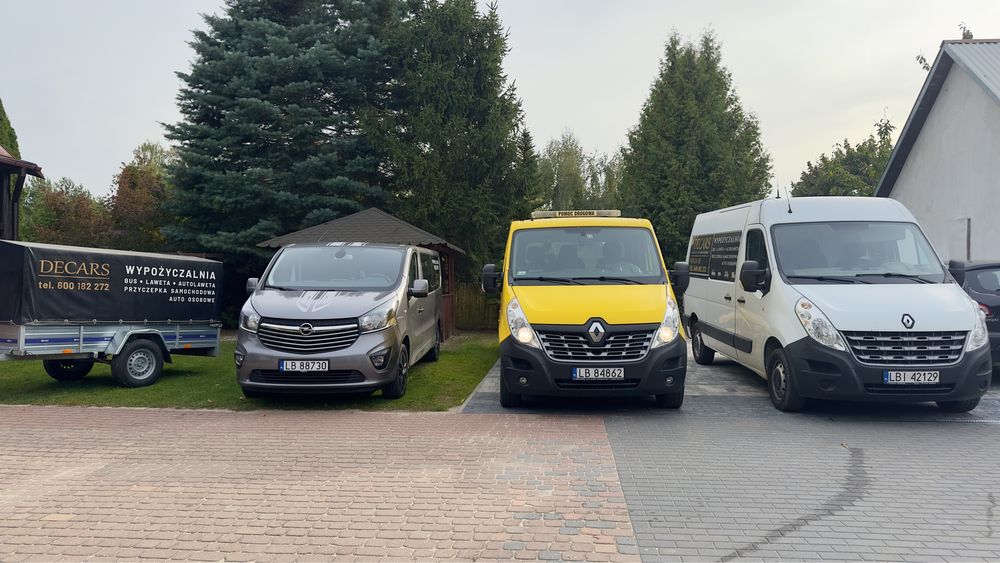 Wynajem AUTOLAWETA, Pomoc Drogowa, bus dostwaczy