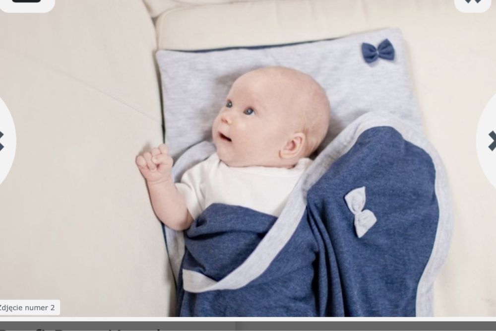 Kocyk i poduszka POOFI PURE 2 komplety BLIŹNIAKI