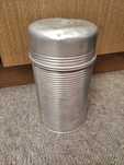 Stary aluminiowy termos ze szklanym wkładem PRL original thermos