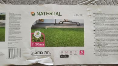 Sztuczna trawa z rolki 20mm z Leroy Merlin Naterial Zante