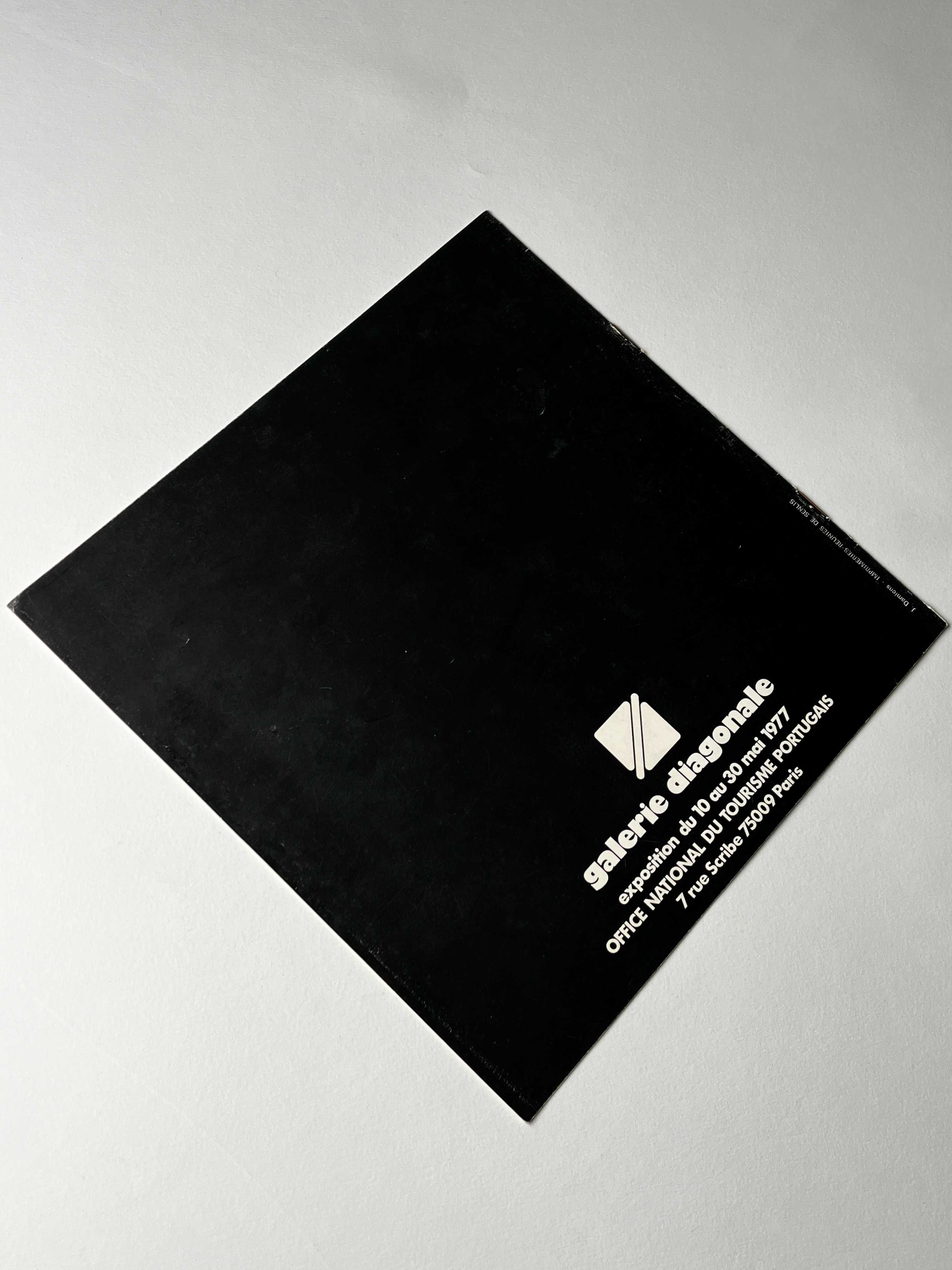 Carlos Carreiro Galerie Diagonale, 1977 Catálogo de exposição