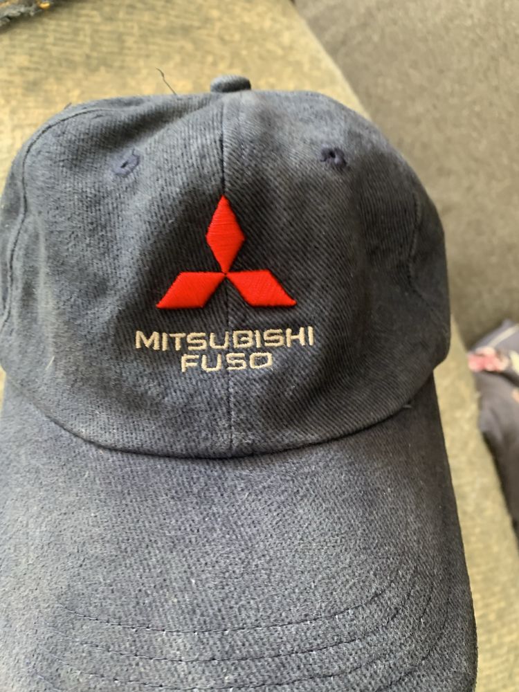 Czapka z daszkiem Mitsubishi haft jeans granatowa